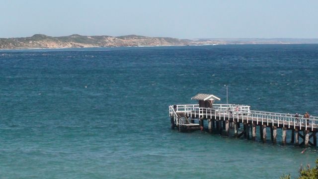 View back across The Rip from Point Lonsdale.